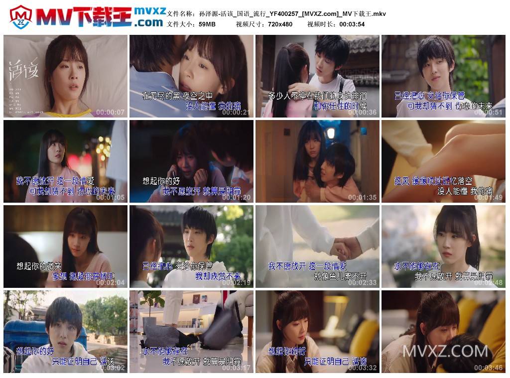 孙泽源-活该_国语_流行_YF400257